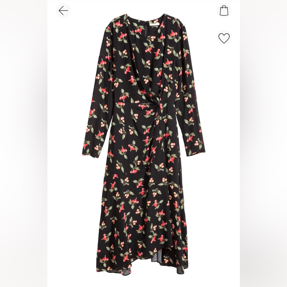 H&M cherry print maxi dress 2